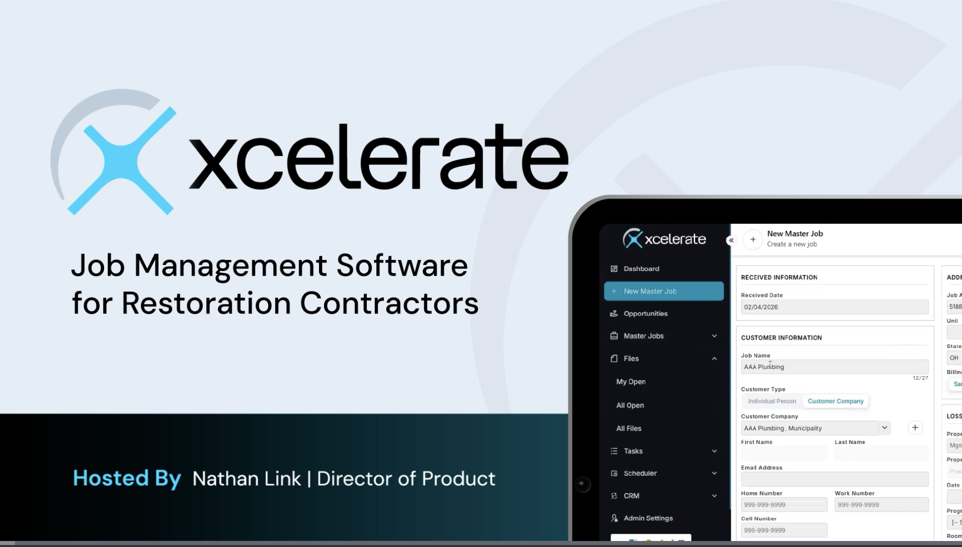 Xcelerate Product Tour