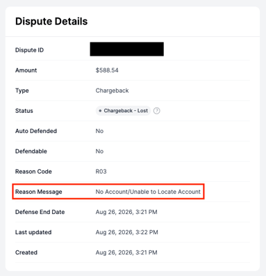 ACH Chargeback