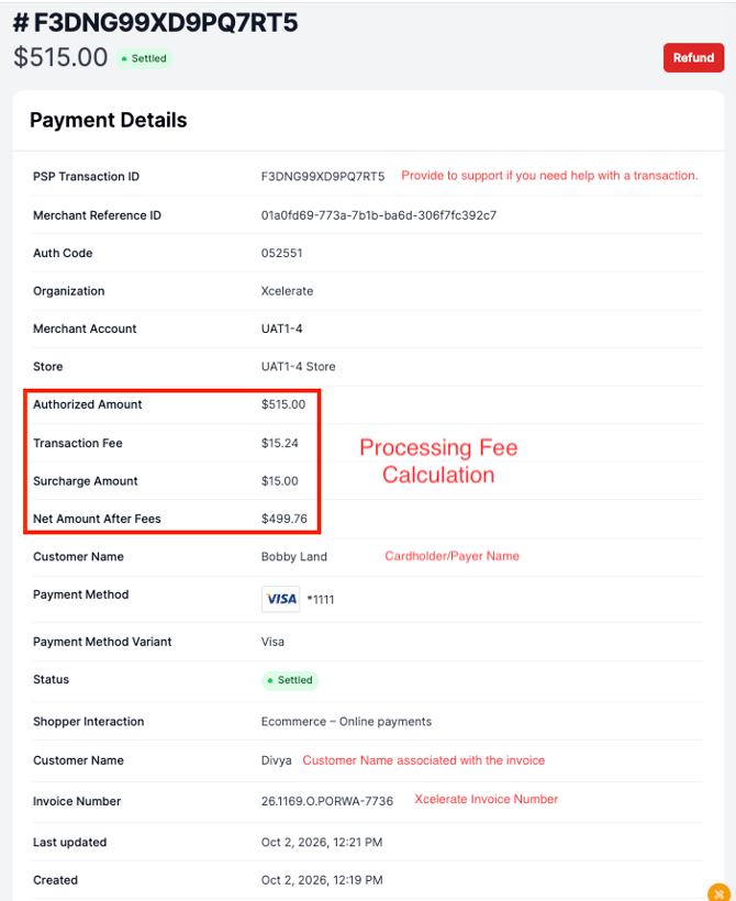 Transaction Details