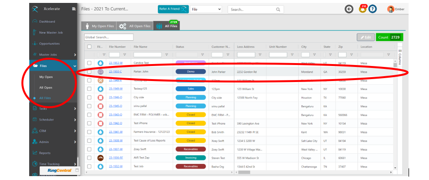 Scheduling from the Job File