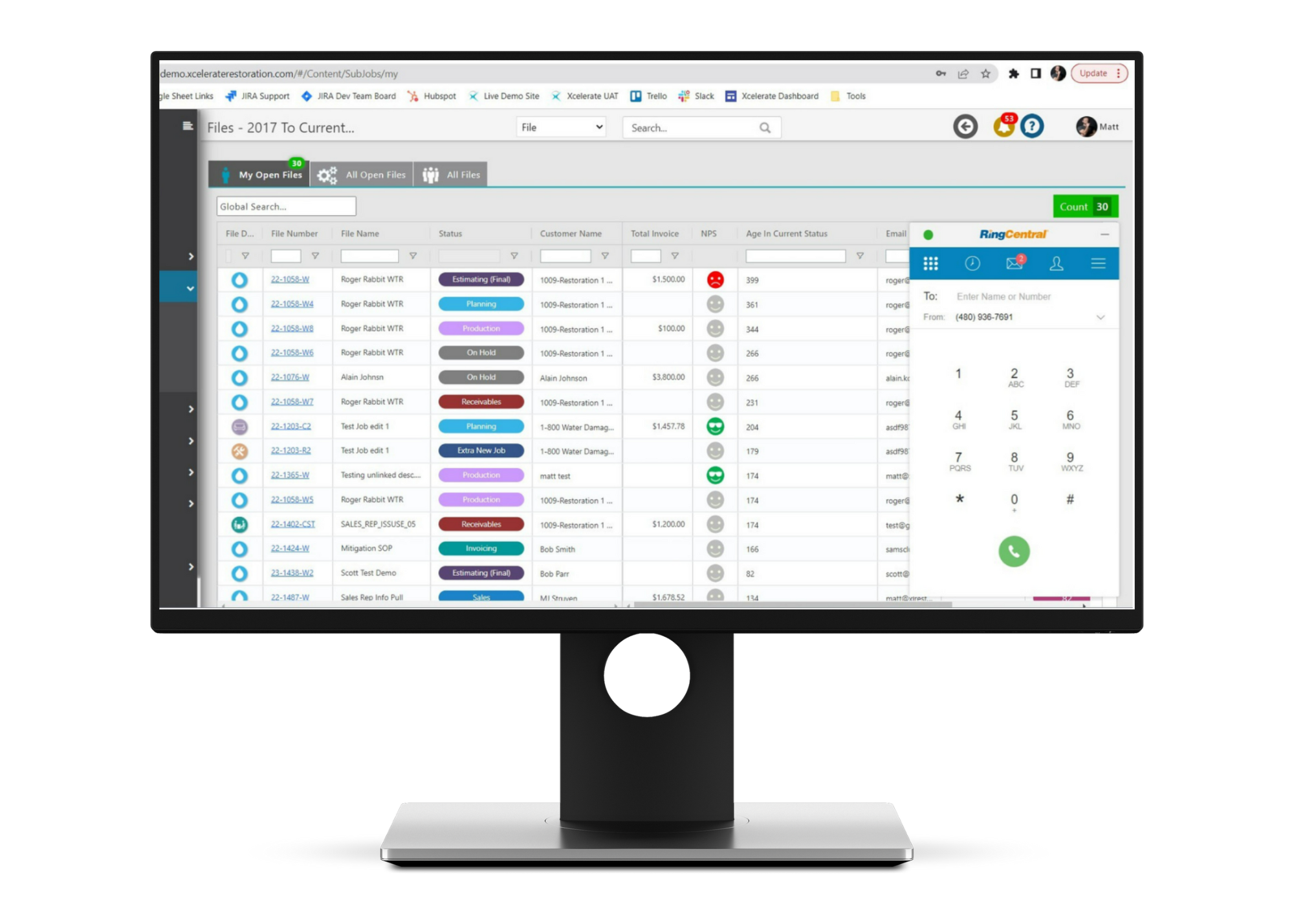 Integrations Page - RingCentral